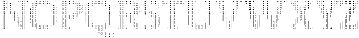 Pixel Serif WaveS otf (400) Font UPPERCASE