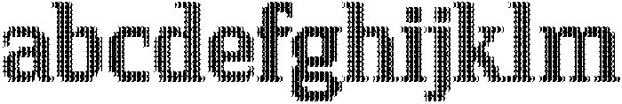 Pixel Serif WaveXL otf (400) Font LOWERCASE