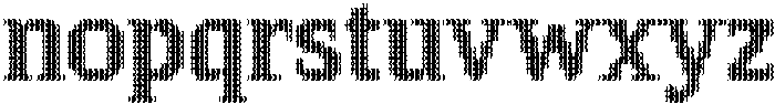 Pixel Serif WaveXL otf (400) Font LOWERCASE