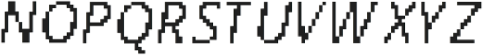 Pixel-Snas Italic otf (400) Font UPPERCASE