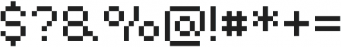 Pixel otf (400) Font OTHER CHARS