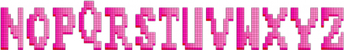 Pixel2 Regular otf (400) Font UPPERCASE