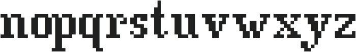PixelArtifacts ttf (400) Font LOWERCASE