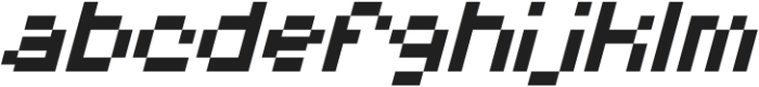 PixelBots-Italic otf (400) Font LOWERCASE