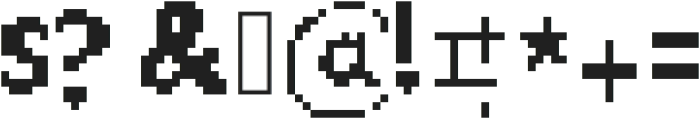 PixelFlicker ttf (400) Font OTHER CHARS