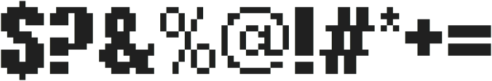 PixelImpact ttf (400) Font OTHER CHARS