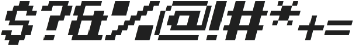 PixelKart-Italic otf (400) Font OTHER CHARS