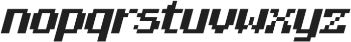 PixelKart-Italic otf (400) Font LOWERCASE