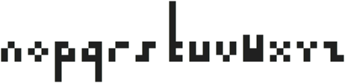 PixelSlasher ttf (400) Font LOWERCASE