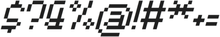 PixelStick-Italic otf (400) Font OTHER CHARS