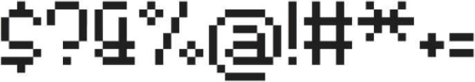 PixelStickRegular otf (400) Font OTHER CHARS