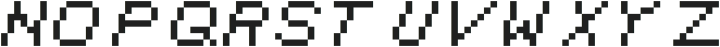 PixelVanguard ttf (400) Font UPPERCASE