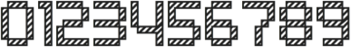 Pixelar Outline Textured Regular otf (400) Font OTHER CHARS
