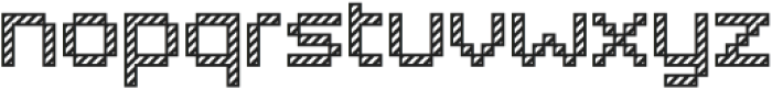 Pixelar Outline Textured Regular otf (400) Font LOWERCASE