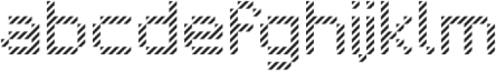 Pixelar Textured Regular otf (400) Font LOWERCASE