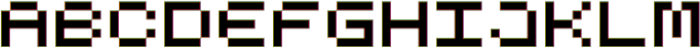 Pixelated-Arcade SVG Regular otf (400) Font UPPERCASE