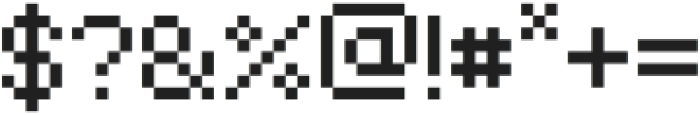 Pixelic Regular otf (400) Font OTHER CHARS