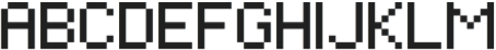 Pixelic Regular otf (400) Font UPPERCASE