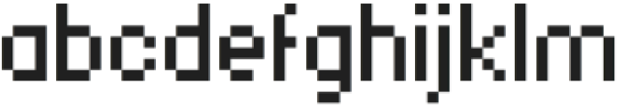 Pixelic Regular otf (400) Font LOWERCASE