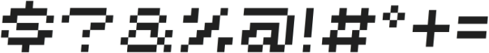 Pixelnerd Italic otf (400) Font OTHER CHARS