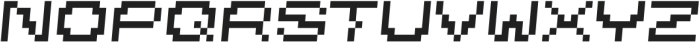Pixelnerd Italic otf (400) Font UPPERCASE
