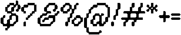 Pixelota Regular otf (400) Font OTHER CHARS