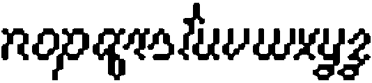Pixelota Regular otf (400) Font LOWERCASE