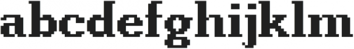 Pixie Serif Bold otf (700) Font LOWERCASE
