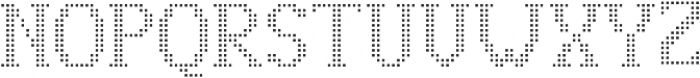 Pixie Serif Regular Dots otf (400) Font UPPERCASE