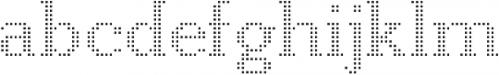 Pixie Serif Regular Dots otf (400) Font LOWERCASE