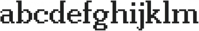 Pixie Serif otf (400) Font LOWERCASE