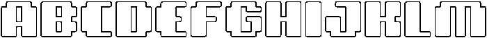 Pixiel Rounded Outline otf (400) Font