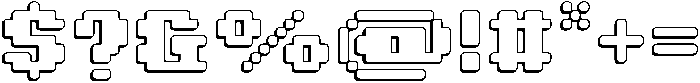 Pixiel Rounded Shadow otf (400) Font OTHER CHARS