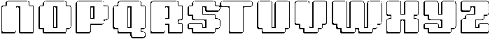 Pixiel Rounded Shadow otf (400) Font UPPERCASE