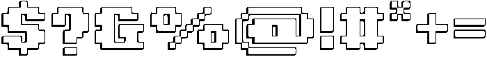 Pixiel Shadow otf (400) Font OTHER CHARS