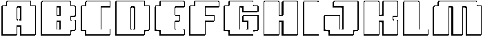 Pixiel Shadow otf (400) Font UPPERCASE