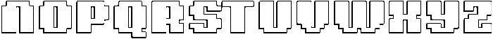 Pixiel Shadow otf (400) Font UPPERCASE
