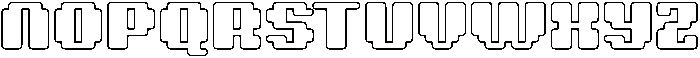 Pixiel Soft Outline otf (400) Font UPPERCASE