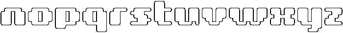 Pixiel Soft Outline otf (400) Font LOWERCASE