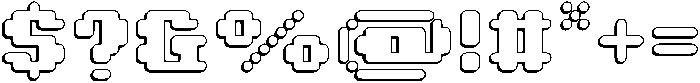 Pixiel Soft Shadow otf (400) Font OTHER CHARS