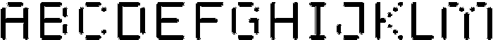 Pixora Circular Inline otf (400) Font UPPERCASE