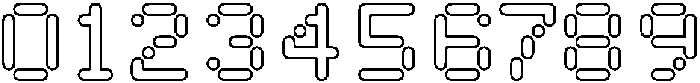 Pixora Circular Outline otf (400) Font OTHER CHARS