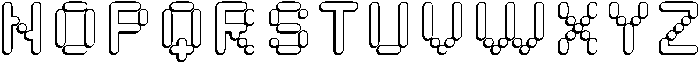 Pixora Circular Shadow otf (400) Font UPPERCASE