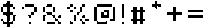 Pixora Inline otf (400) Font OTHER CHARS