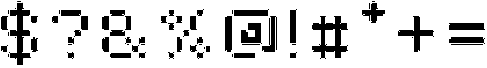Pixora Rounded Inline otf (400) Font OTHER CHARS