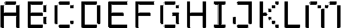 Pixora Rounded Inline otf (400) Font UPPERCASE