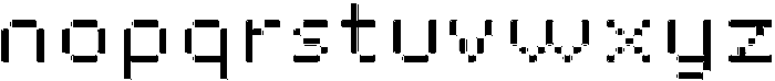 Pixora Rounded Inline otf (400) Font LOWERCASE