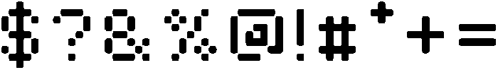 Pixora Rounded otf (400) Font OTHER CHARS