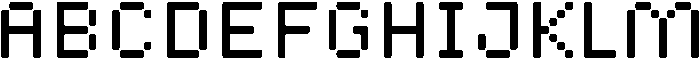 Pixora Rounded otf (400) Font UPPERCASE
