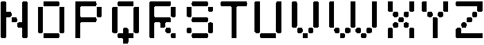 Pixora Rounded otf (400) Font UPPERCASE